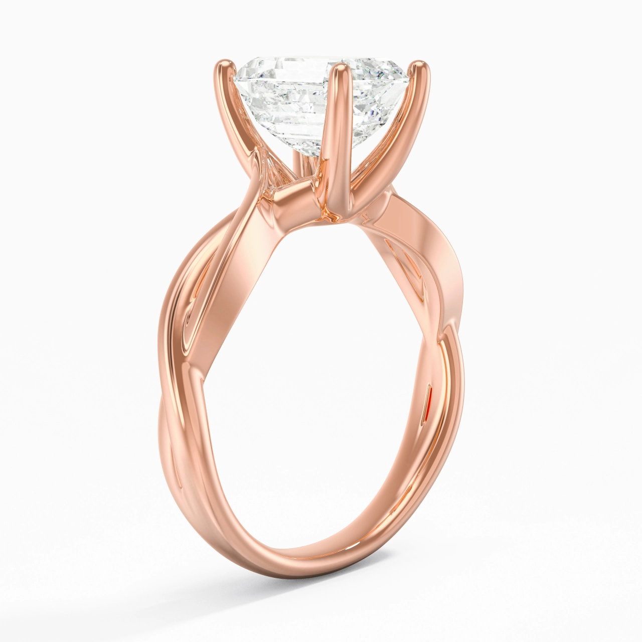 Sobre Émeraude 2.00ct Moissanite Moissanite Bague de fiançailles