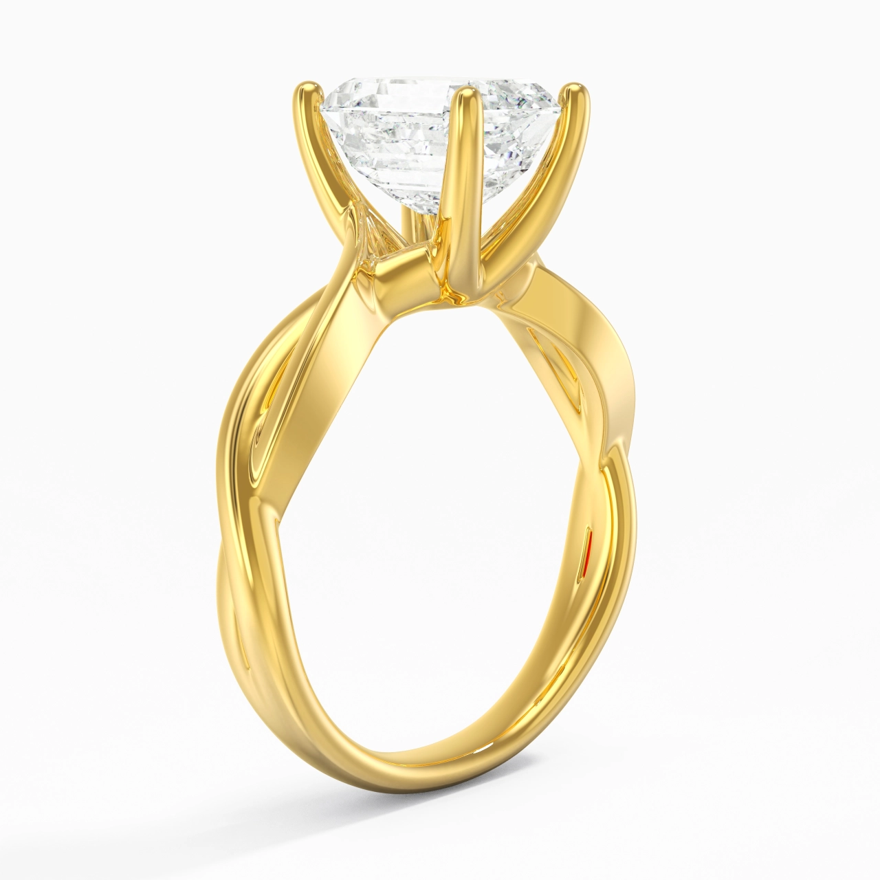 Sobre Émeraude 2.00ct Moissanite Moissanite Bague de fiançailles