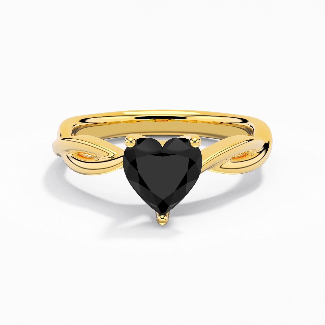Sobre Cœur 1.50ct Moissanite Zircon cubique Bague de fiançailles