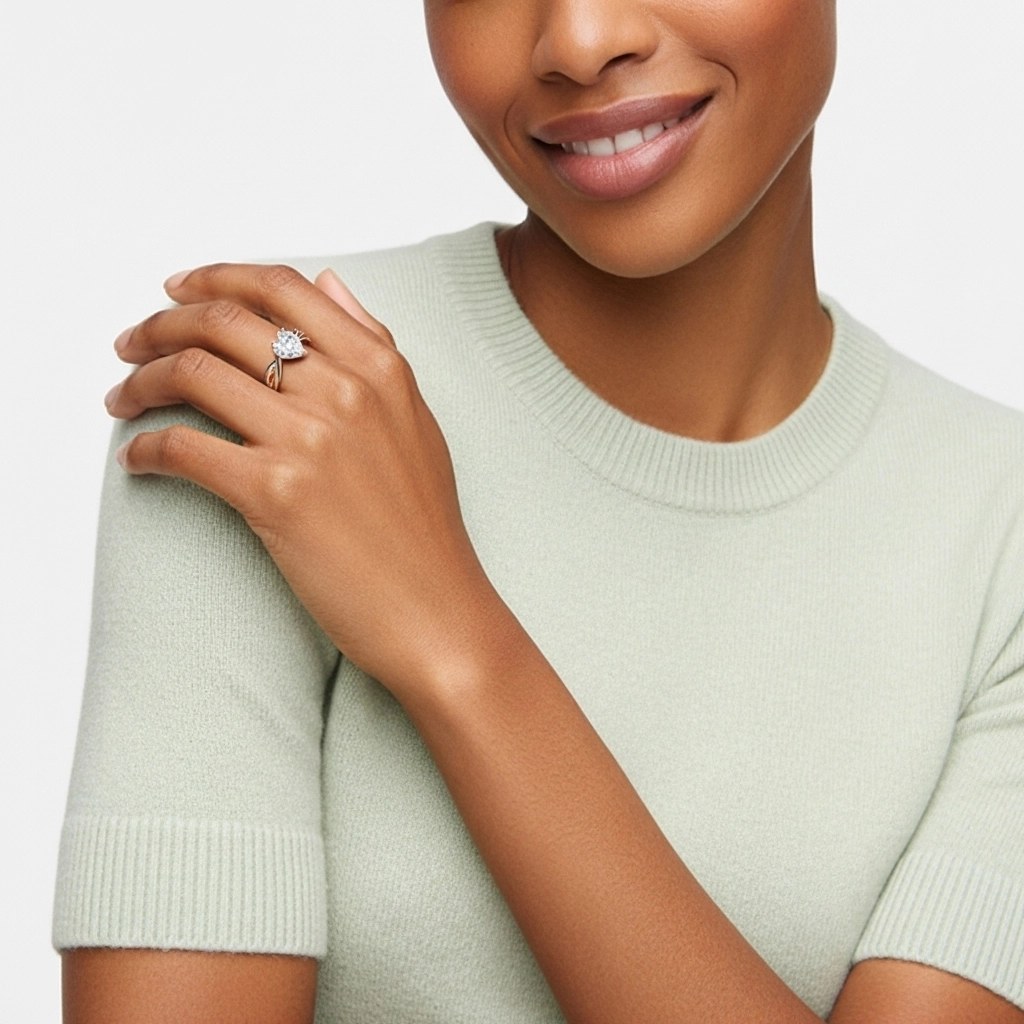 2.00ct Moissanite Bague de fiançailles Argent sterling 925