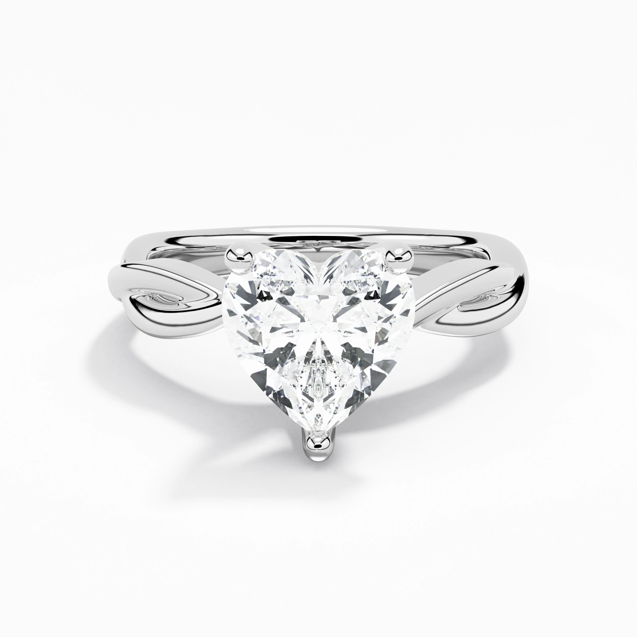 2.00ct Moissanite Engagement Ring 925 Sterling Silver