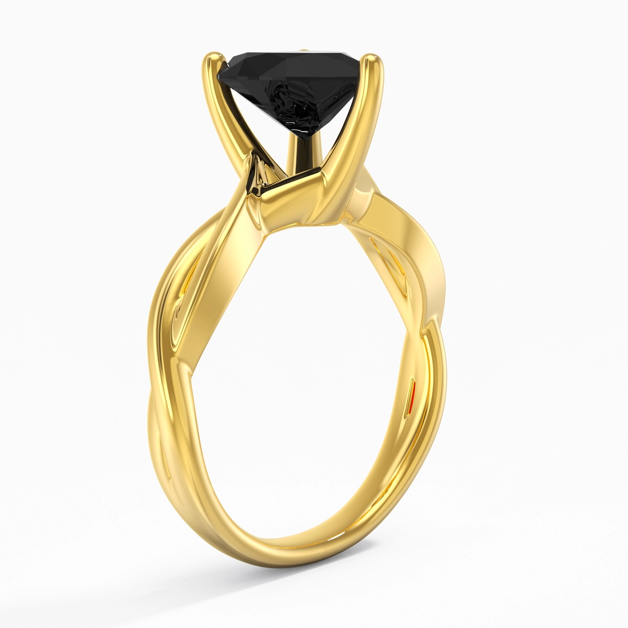 Sobre Cœur 2.00ct Moissanite Zircon cubique Bague de fiançailles