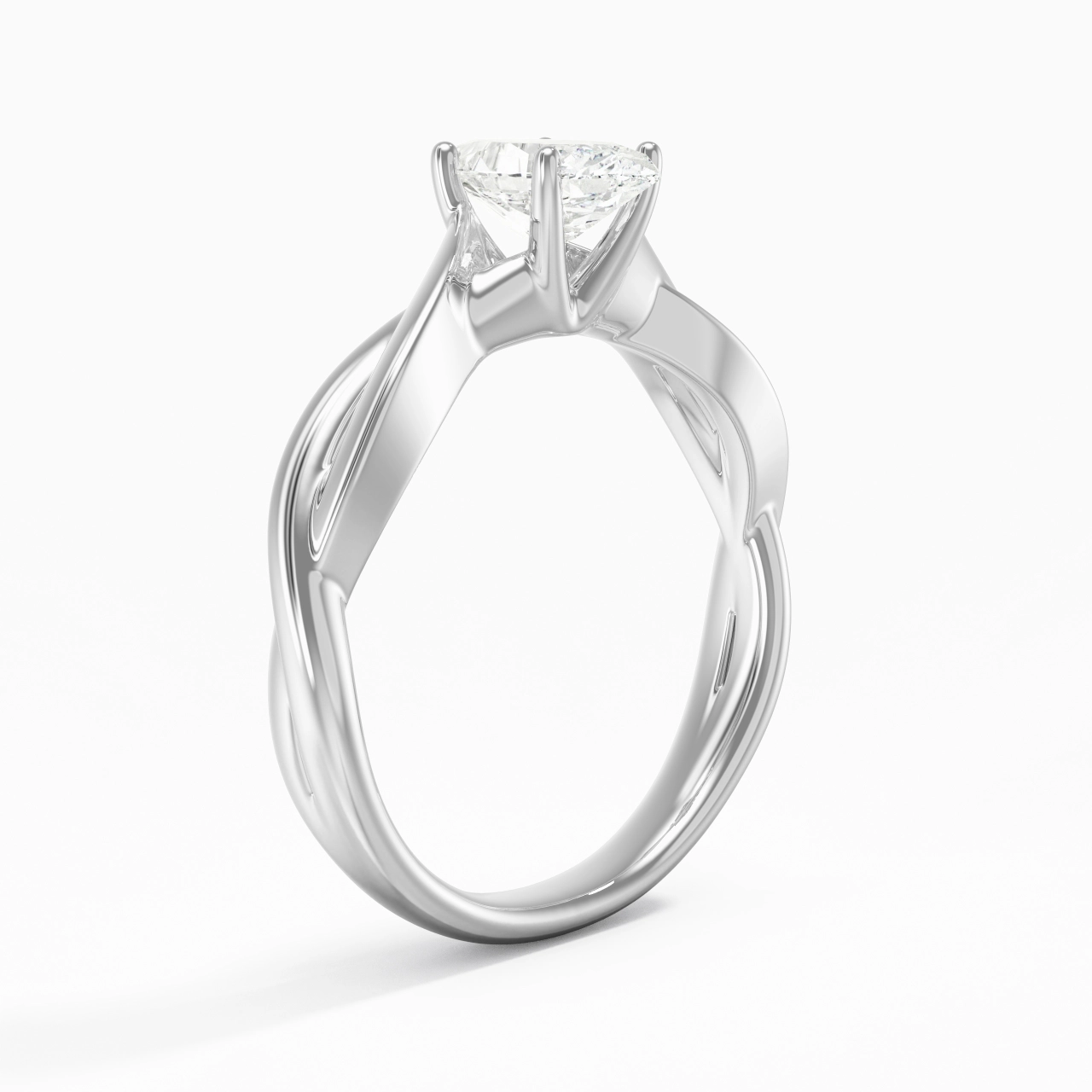Sobre Marquise 0.80ct Moissanite Moissanite Bague de fiançailles
