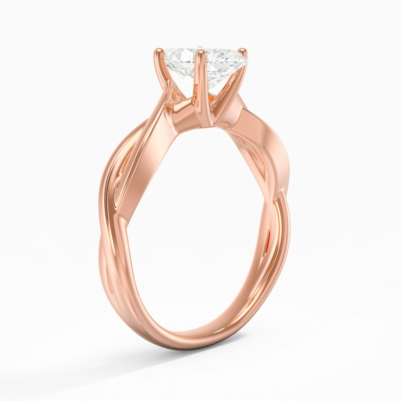 Sobre Marquise 1.00ct Moissanite Moissanite Bague de fiançailles