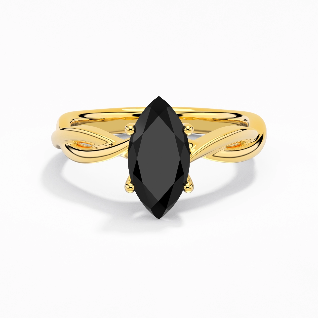 Sobre Marquise 2.00ct Moissanite Zircon cubique Bague de fiançailles