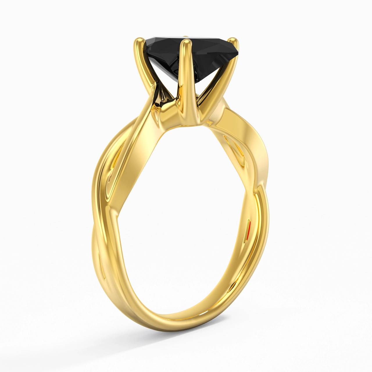 Sobre Marquise 2.00ct Moissanite Zircon cubique Bague de fiançailles