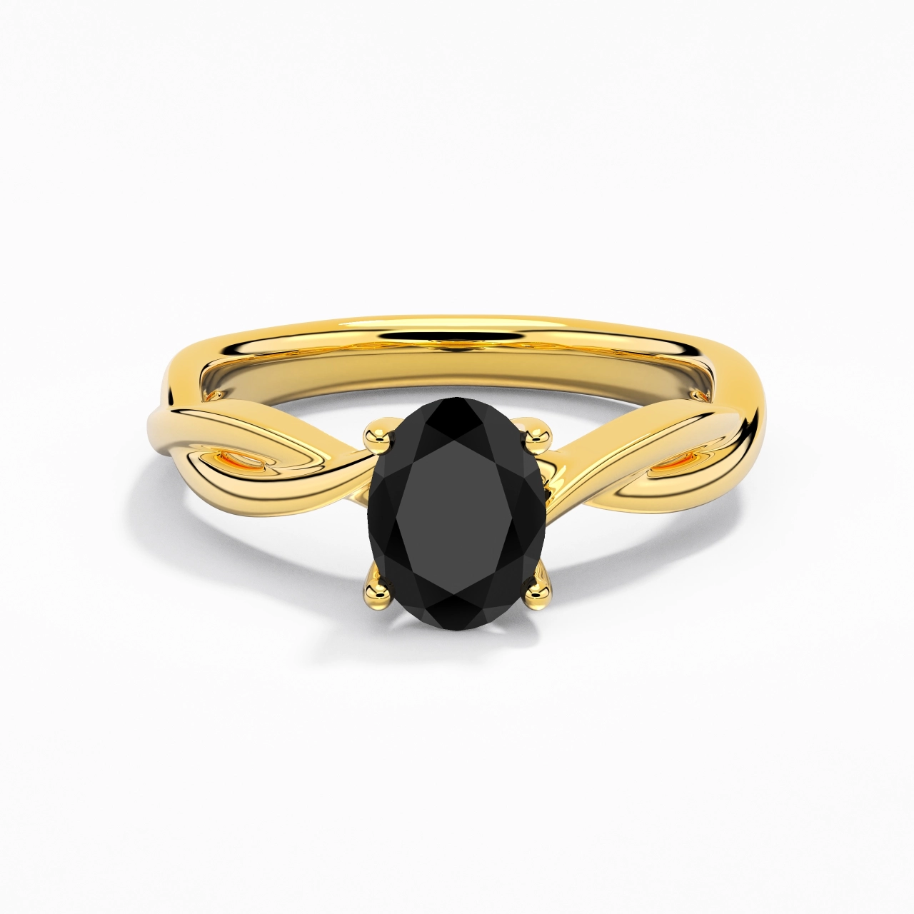 Sobre Ovale 1.50ct Moissanite Zircon cubique Bague de fiançailles