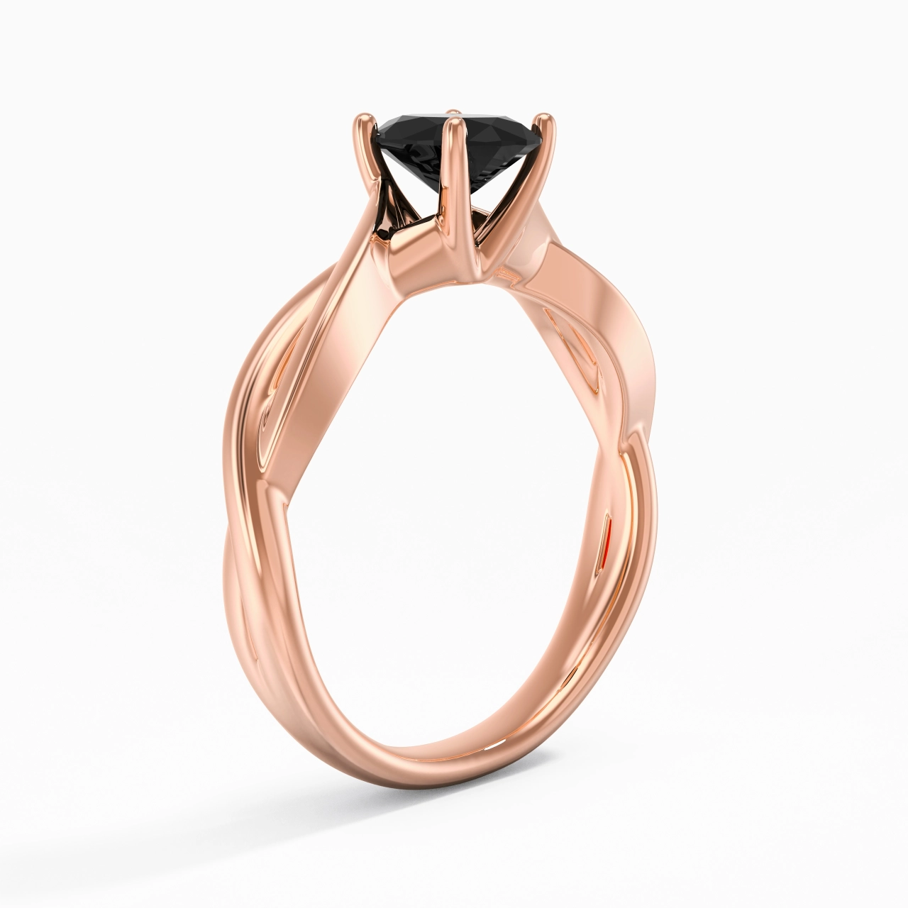 Sobre Ovale 1.00ct Moissanite Zircon cubique Bague de fiançailles