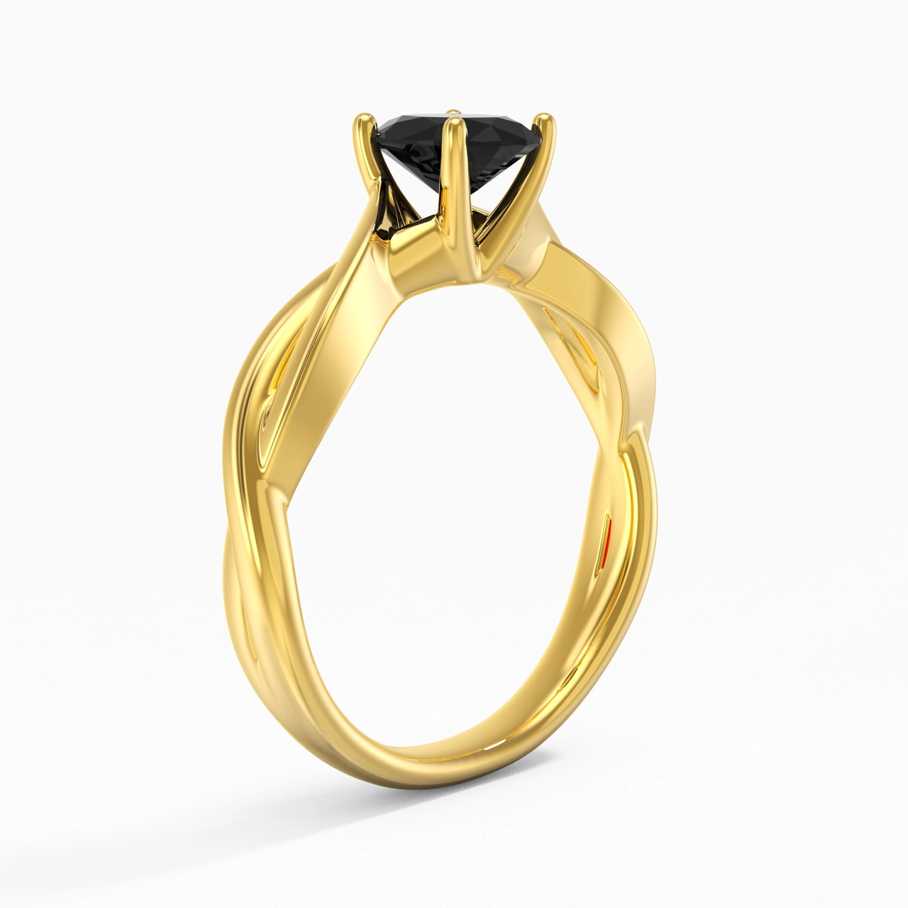 Sobre Ovale 1.00ct Moissanite Zircon cubique Bague de fiançailles