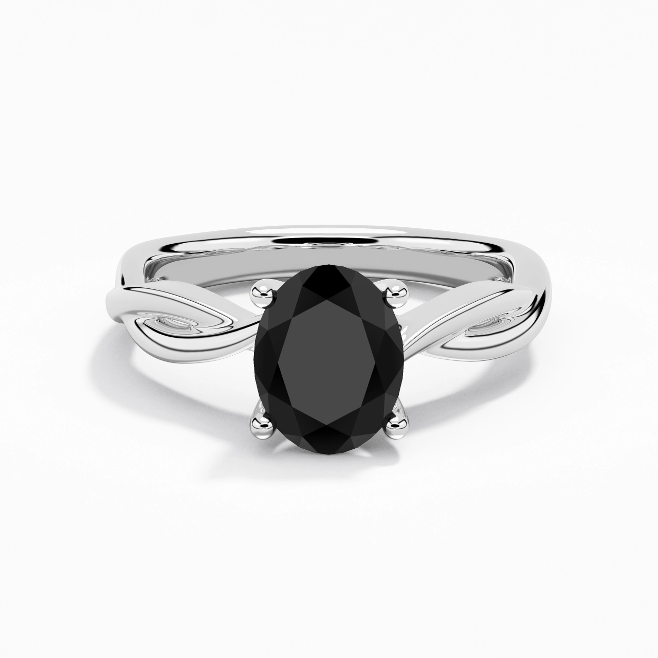 Sobre Ovale 2.00ct Moissanite Zircon cubique Bague de fiançailles