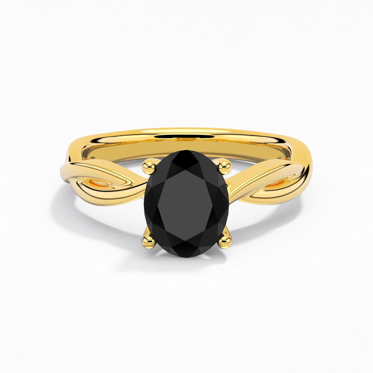 Sobre Ovale 2.00ct Moissanite Zircon cubique Bague de fiançailles