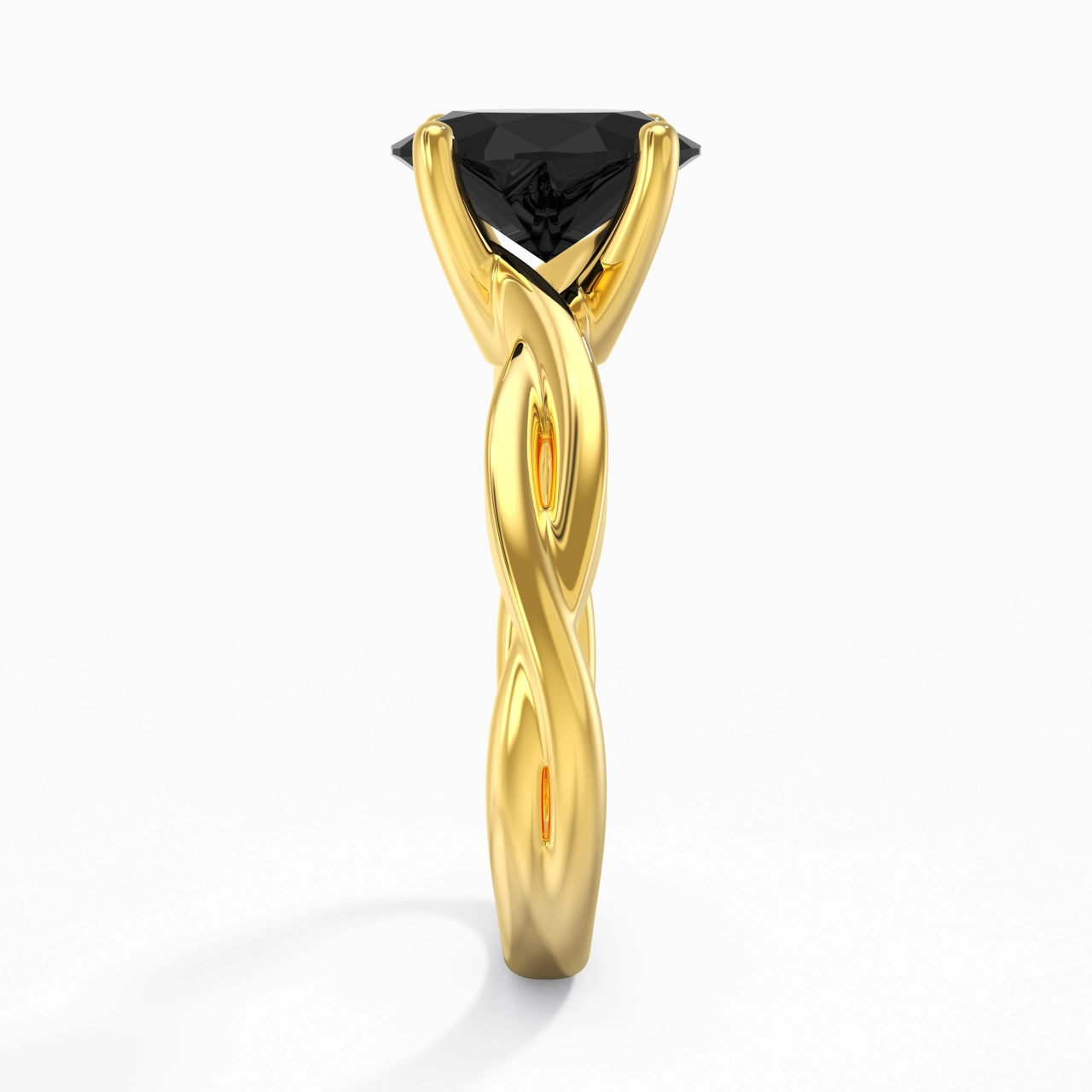 Sobre Ovale 2.00ct Moissanite Zircon cubique Bague de fiançailles