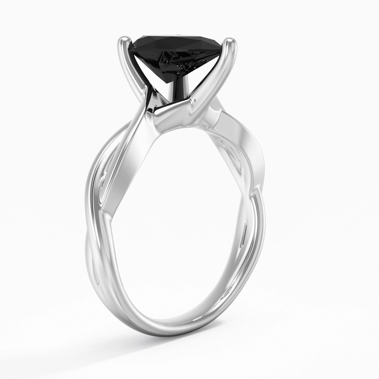 Sobre Poire 2.00ct Moissanite Zircon cubique Bague de fiançailles
