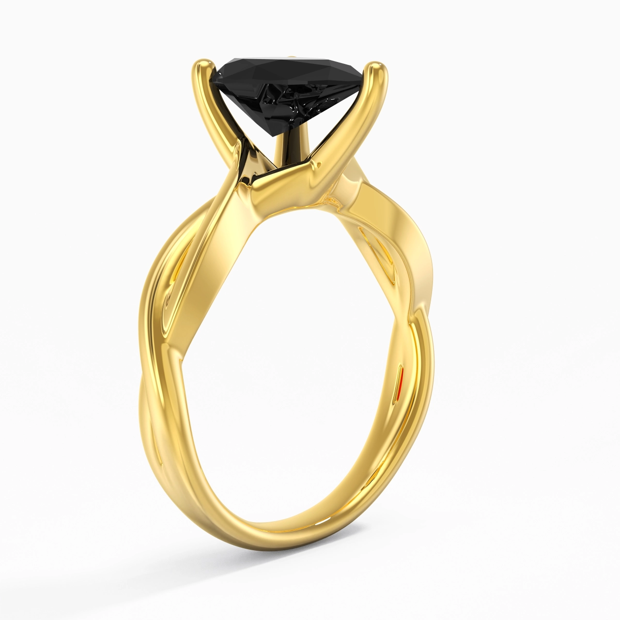 Sobre Poire 2.00ct Moissanite Zircon cubique Bague de fiançailles