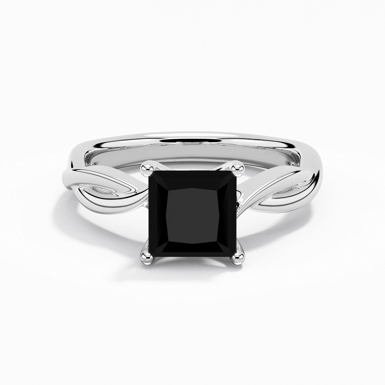 Sobre Princesse 2.00ct Moissanite Zircon cubique Bague de fiançailles