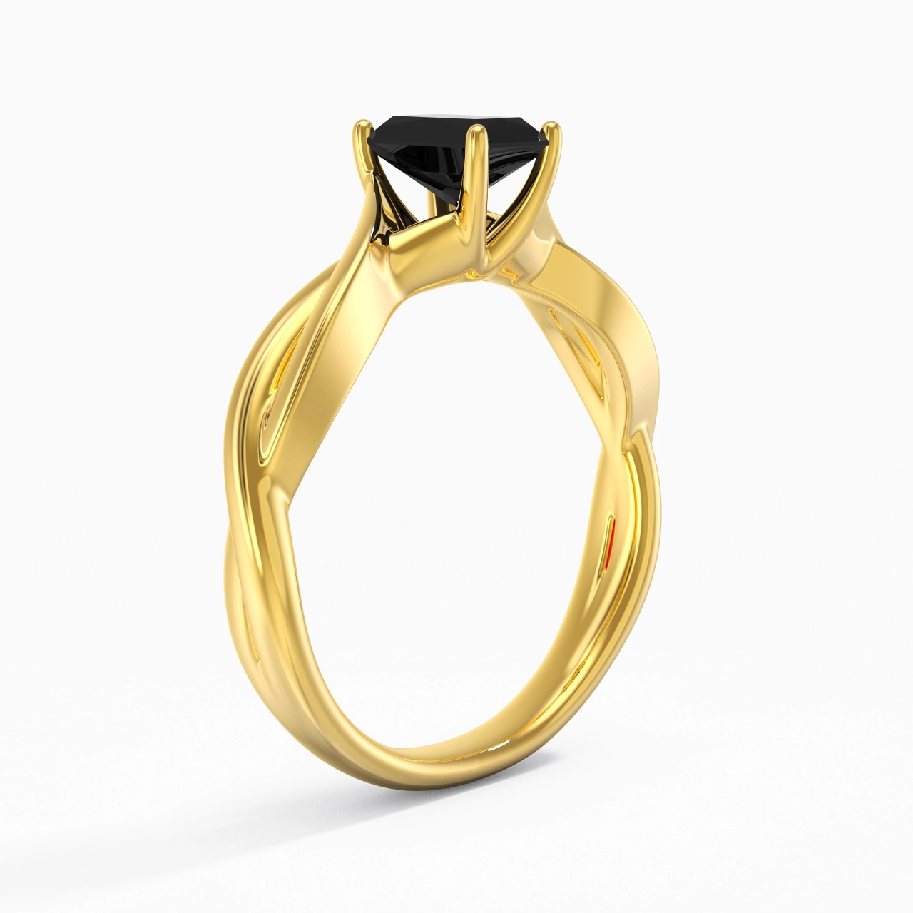 Sobre Radiant 0.80ct Moissanite Zircon cubique Bague de fiançailles