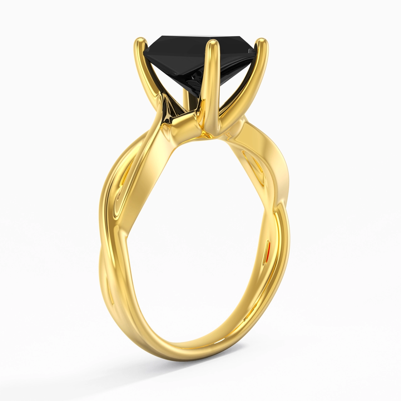 Sobre Radiant 2.00ct Moissanite Zircon cubique Bague de fiançailles