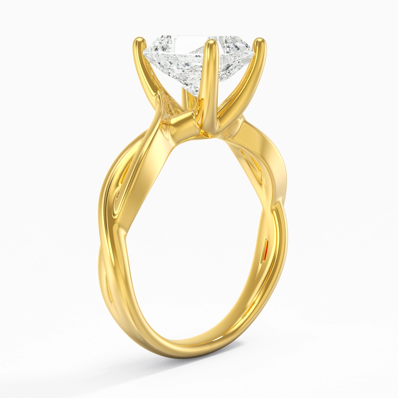 Sobre Radiant 2.00ct Moissanite Moissanite Bague de fiançailles