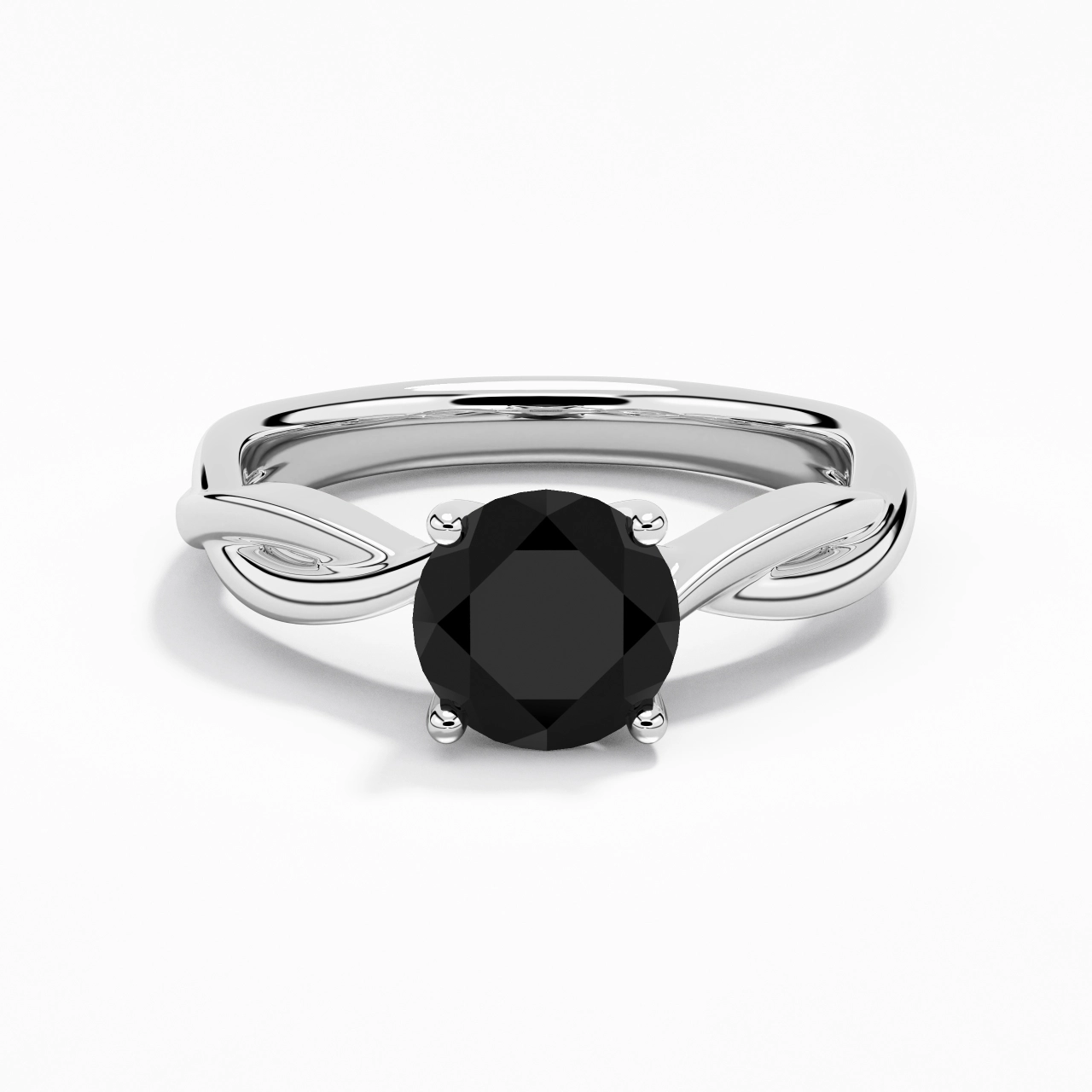 Understated Round 1.50ct Moissanite Cubic Zirconia Engagement Ring