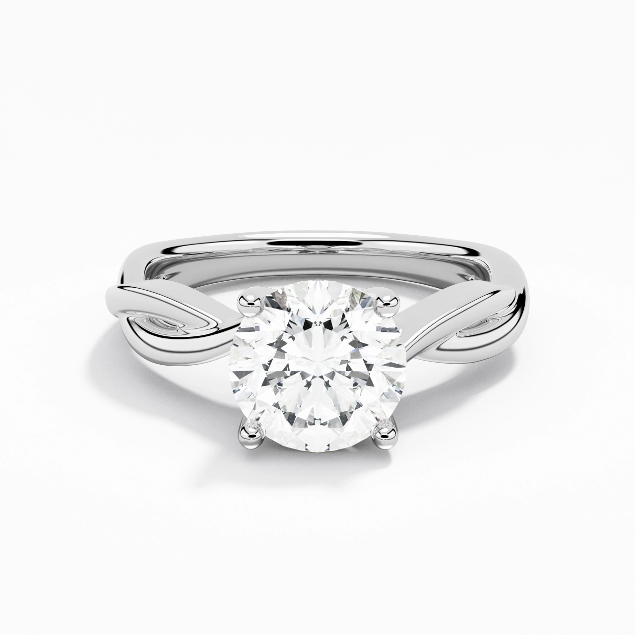 1.50ct Moissanite Engagement Ring 925 Sterling Silver