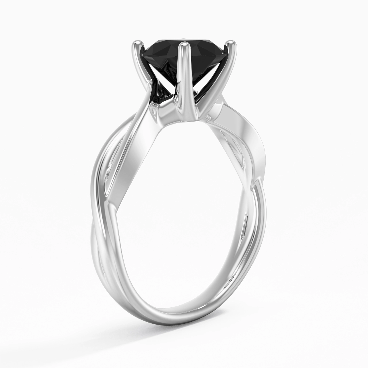Understated Round 1.50ct Moissanite Cubic Zirconia Engagement Ring