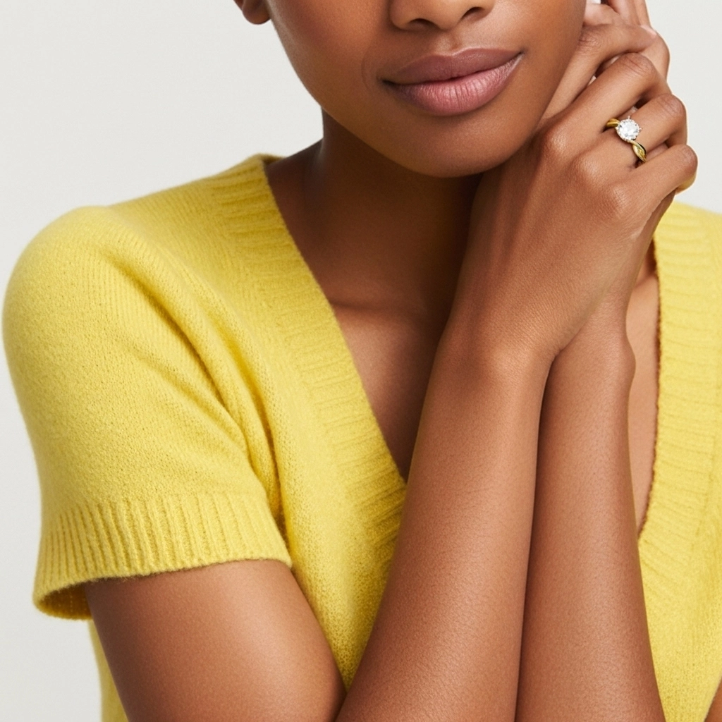 1.00ct Moissanite Bague de fiançailles Argent sterling 925