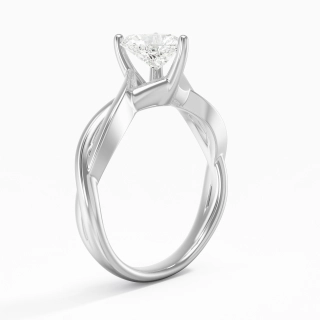 Sobre Cœur 1.00ct Moissanite Bague de fiançailles