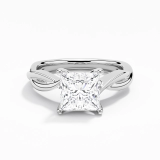 1.50ct Moissanite Engagement Ring 925 Sterling Silver