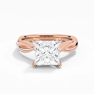 Understated Princess 2.00ct Moissanite Engagement Ring