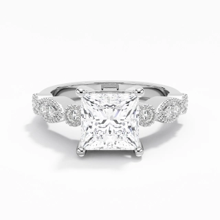 2.00ct Moissanite Engagement Ring 925 Sterling Silver