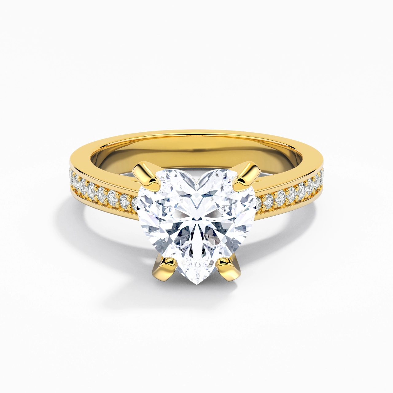 2.00ct Moissanite Engagement Ring 14K Gold