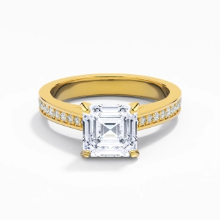 Cathédrale Bague de fiançailles 1.50ct Moissanite