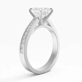 Cathedral Engagement Ring 1.50ct Moissanite