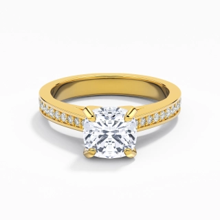 1.50ct Moissanite Engagement Ring 14K Gold