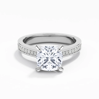 Cathédrale Bague de fiançailles 2.00ct Moissanite