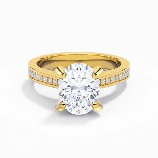 2.00ct Moissanite Engagement Ring 14K Gold