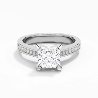 Cathedral Engagement Ring 1.00ct Moissanite