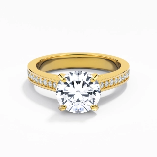 1.50ct Moissanite Engagement Ring 14K Gold