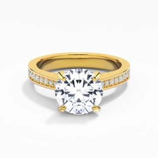 2.00ct Moissanite Bague de fiançailles Or 18 carats