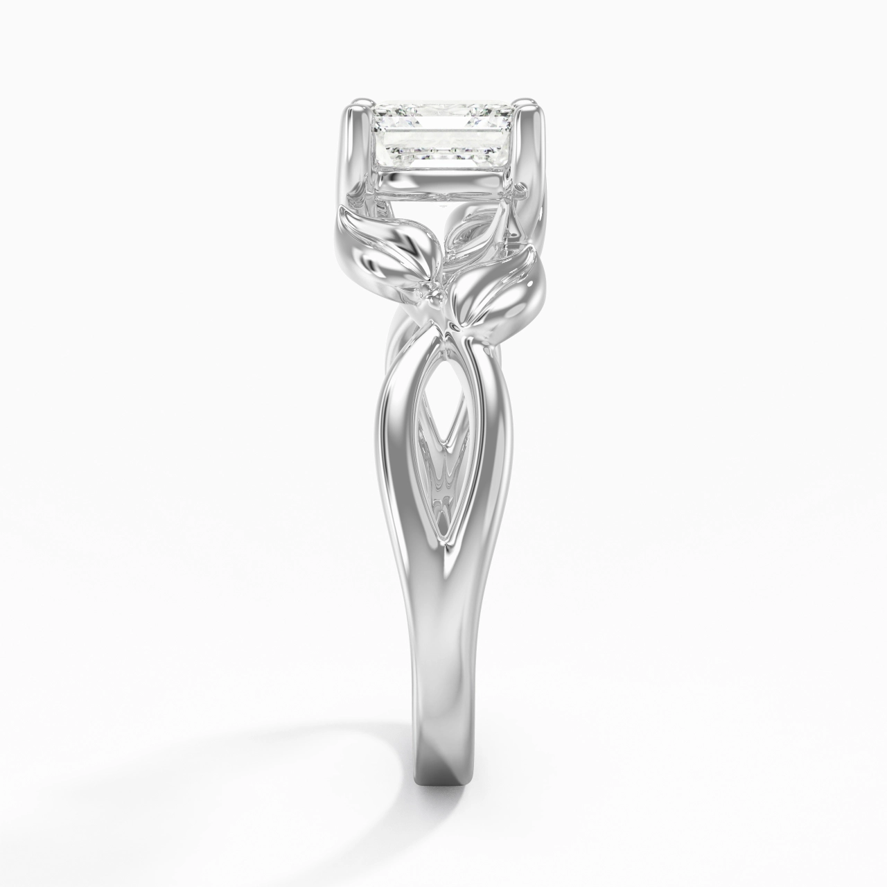 1.50ct Moissanite Bague de fiançailles Argent sterling 925