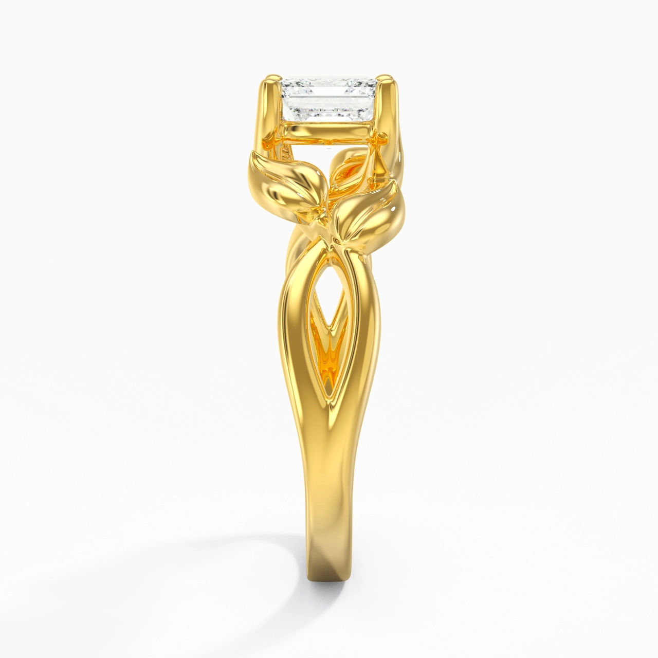 Nature Unique Asscher 1.00ct Moissanite Bague de fiançailles