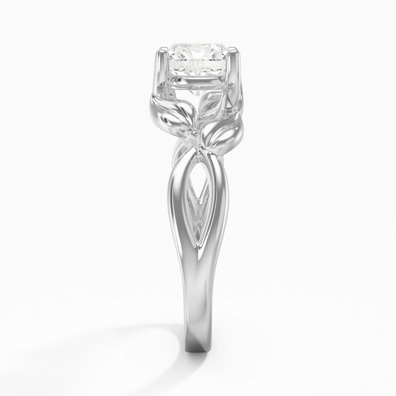 1.50ct Moissanite Bague de fiançailles Argent sterling 925