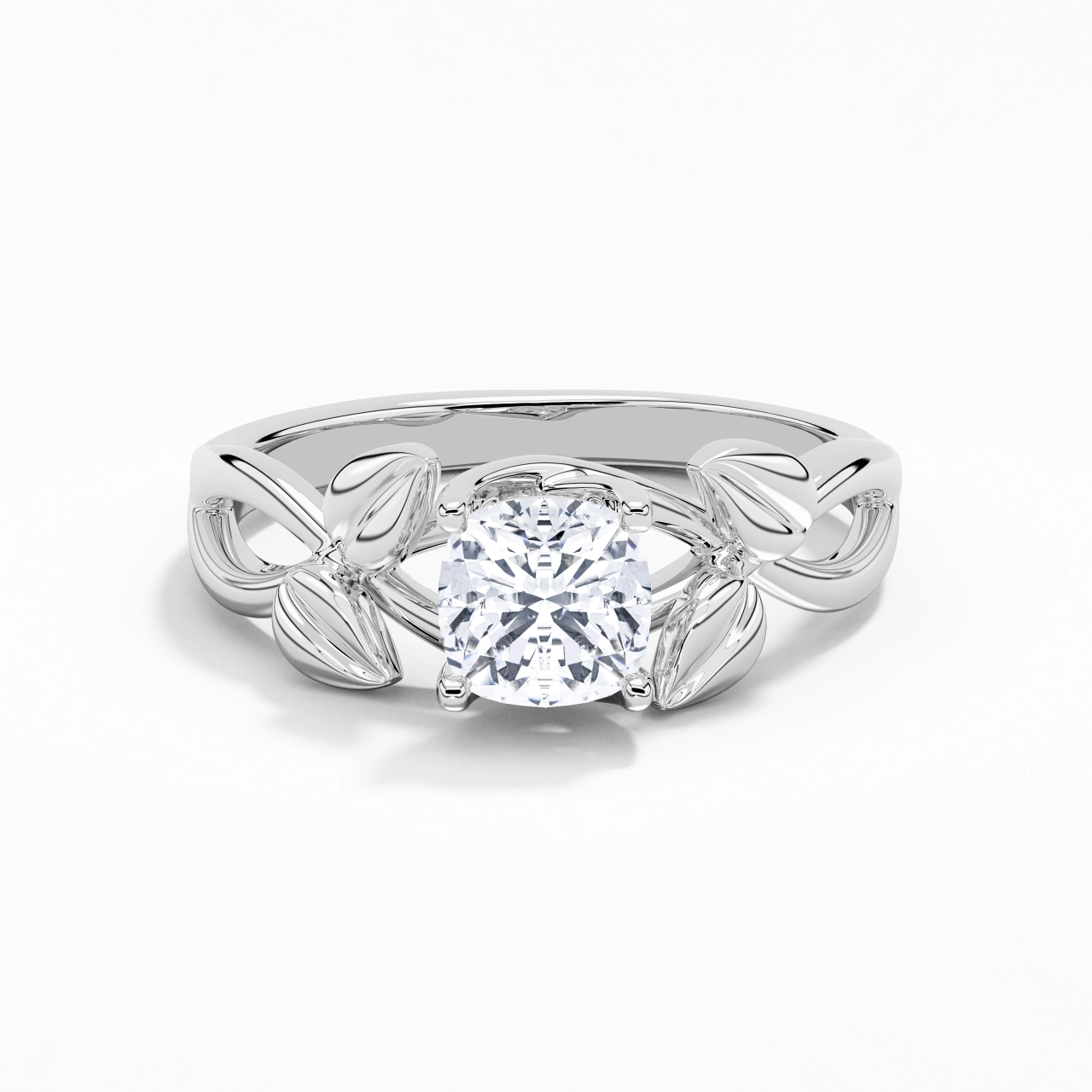 1.00ct Moissanite Bague de fiançailles Argent sterling 925