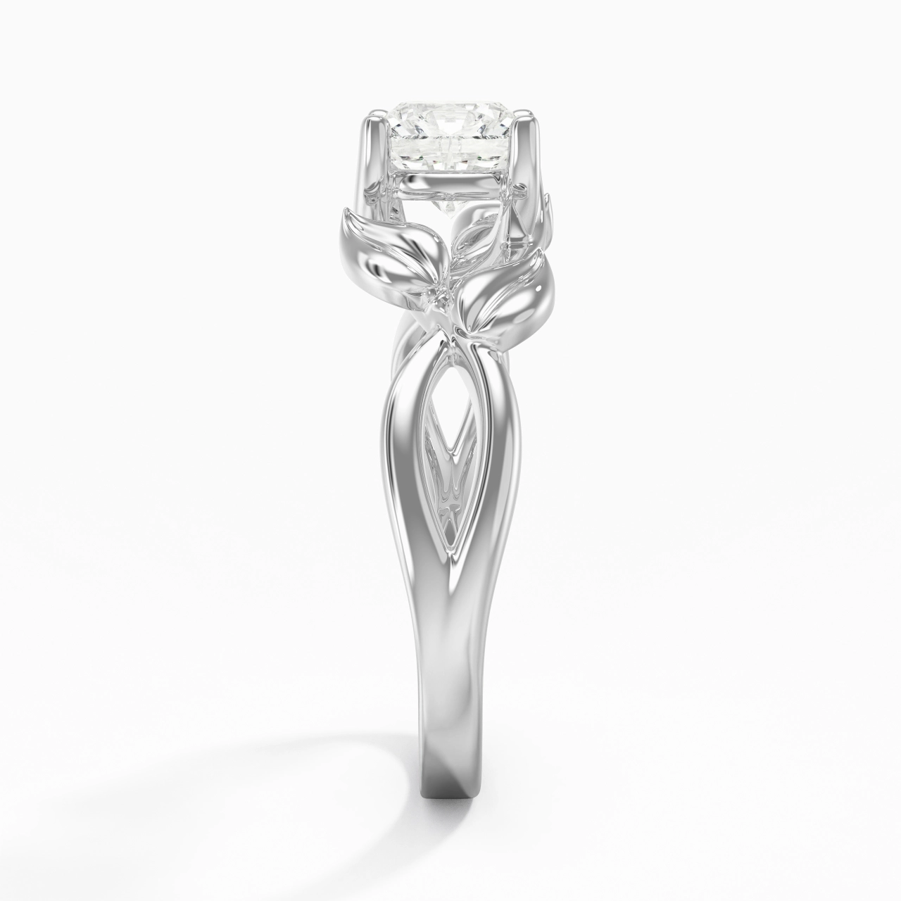 1.00ct Moissanite Bague de fiançailles Argent sterling 925