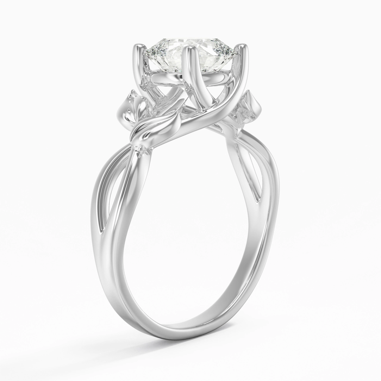 2.00ct Moissanite Bague de fiançailles Argent sterling 925