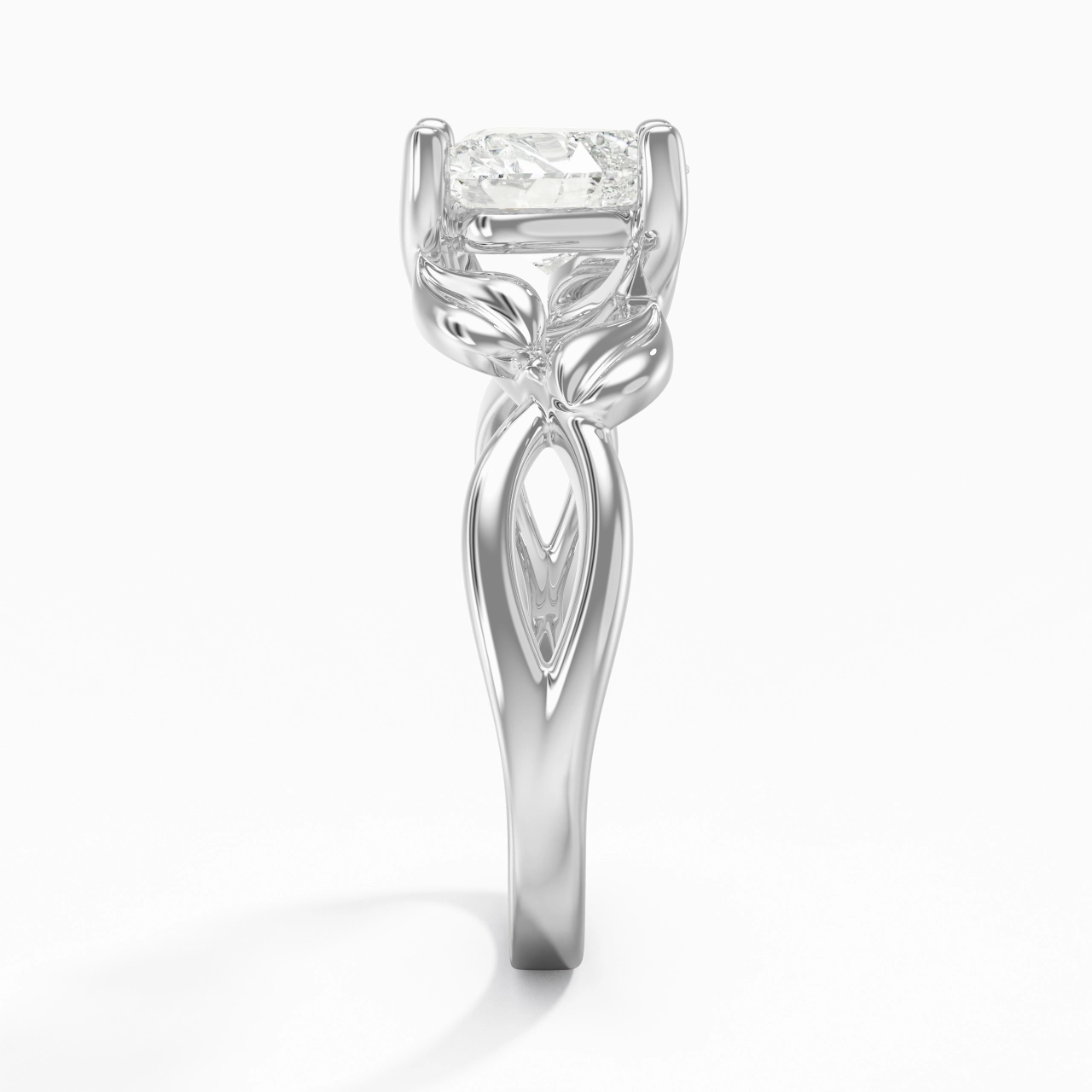 1.50ct Moissanite Bague de fiançailles Argent sterling 925