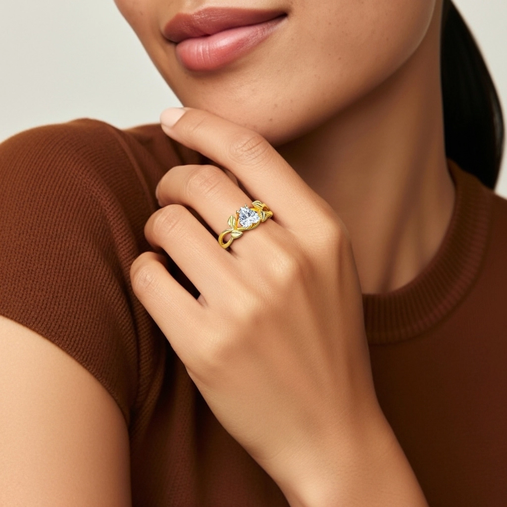 1.50ct Moissanite Engagement Ring 925 Sterling Silver