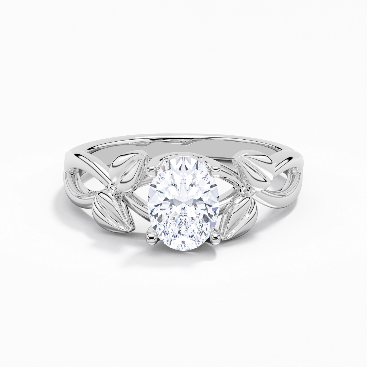 1.50ct Moissanite Bague de fiançailles Argent sterling 925