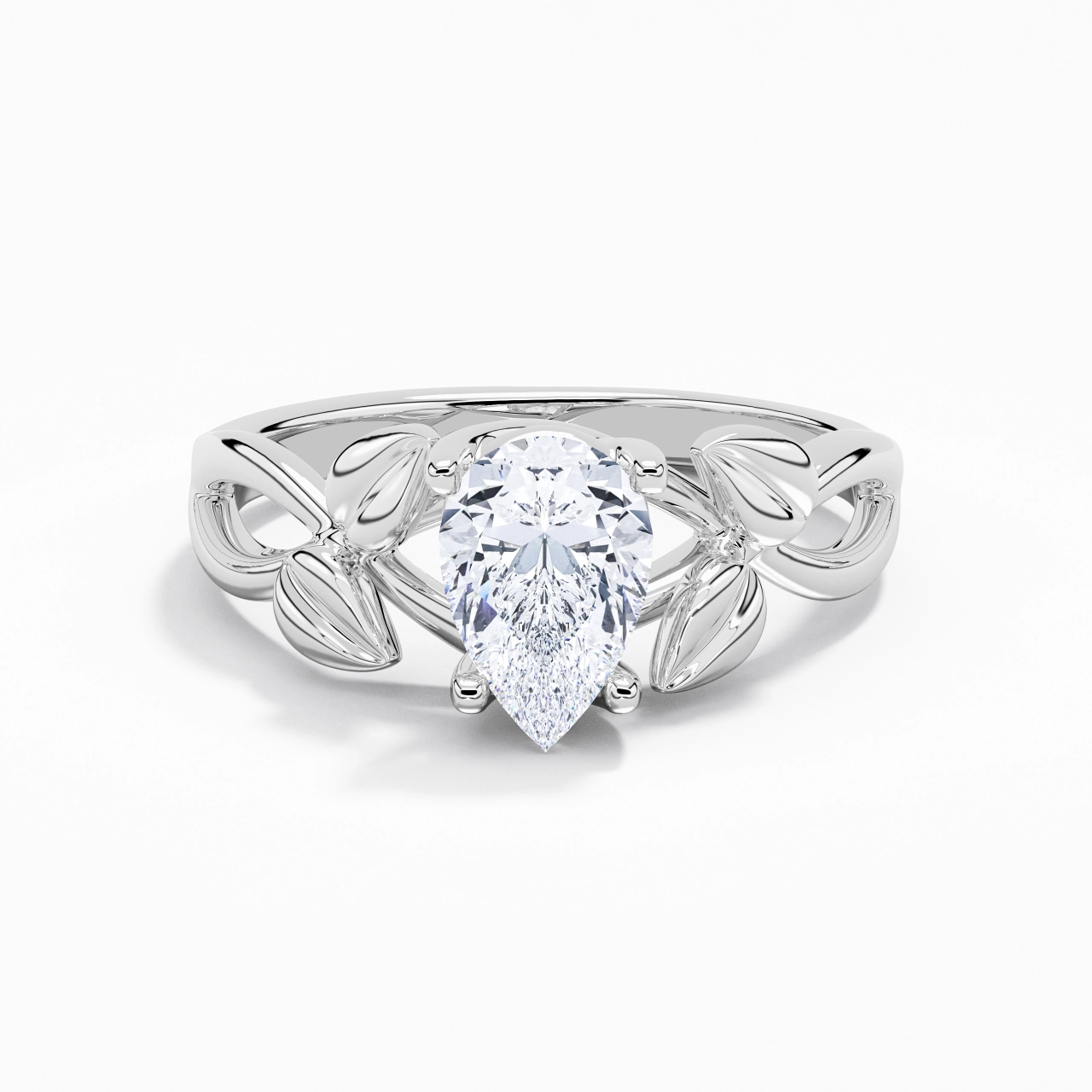 1.50ct Moissanite Bague de fiançailles Argent sterling 925