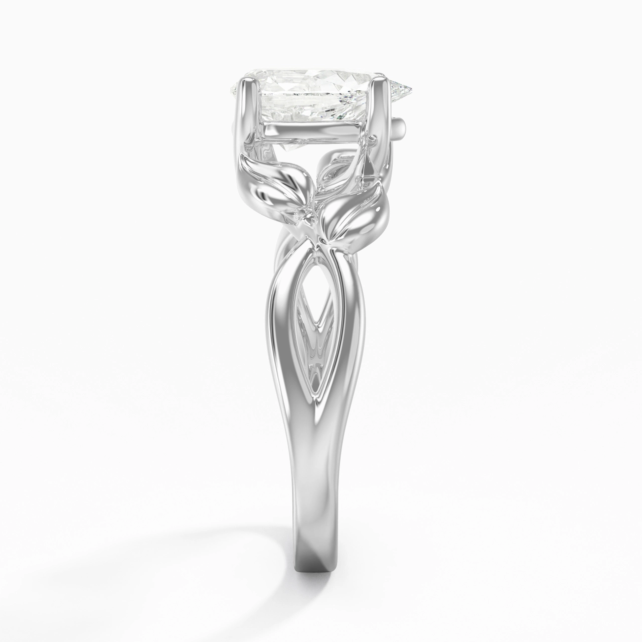 1.50ct Moissanite Bague de fiançailles Argent sterling 925